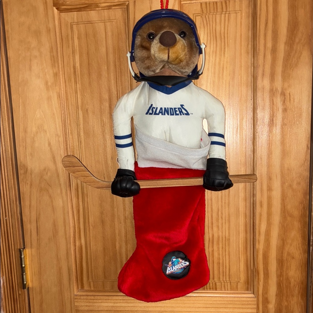 Rare 1995 NHL NY Islanders "ISLANDERS" Team Mascot Christmas Stocking RGA accs